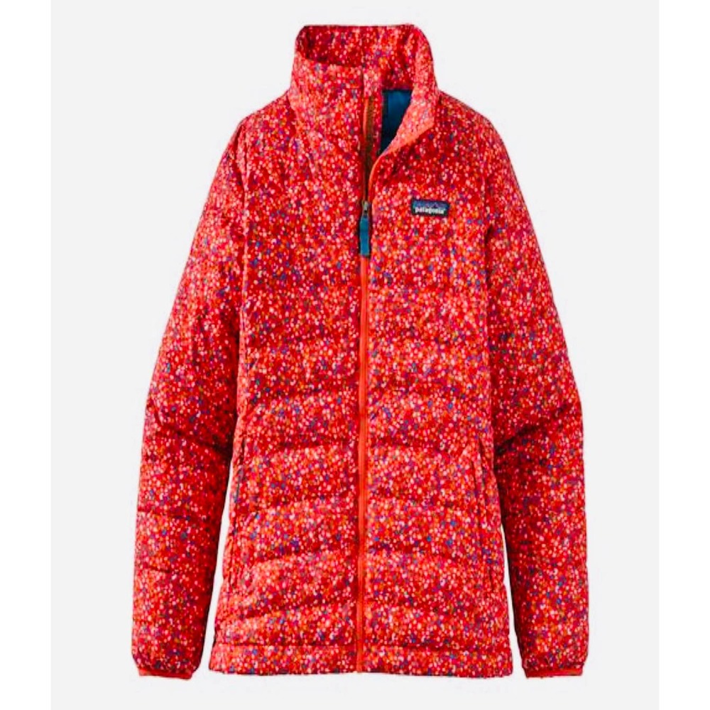 Girls PATAGONIA Puffer Jacket in Catalan Coral sz 10